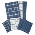 thumbnail image 2 of RITZ 3-Pack Terry Check Kitchen Towel Set and 6-Pack Terry Check Dish Cloth Set, Federal Blue, 2 of 5