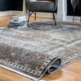 thumbnail image 4 of nuLOOM Penny Vintage Floral Medallion Area Rug, 8' x 10', Gray, 4 of 9