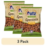 (3 pack) Utz Sourdough Specials Unsalted Pretzels, 16 oz Bag
