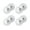 Transparent, variant on Set Of 4 Stick On Double Wheel Casters Easy Glides Up To 100kg Quick Install peeling And Stick Furniture Wheel for Homes