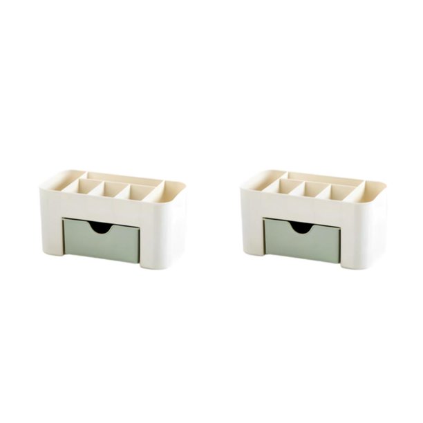Organizador de maquillaje Monstrate Caja de reloj de joyería Misceláneas de escritorio Cosméticos Verde claro