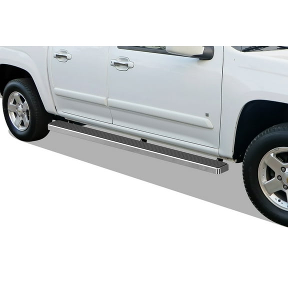 APS Running Boards 5 inches Compatible with Chevy Colorado GMC Canyon 2004-2012 Crew Cab 304 Stainless Steel (Nerf Bars Side Steps Side Bars)