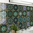 thumbnail image 7 of 12 Piece Tiles Stickers Kitchen Backsplash Decals 6x6inch Mandala Wall Stickers Vinyl Peel and Stick Bathroom Stairs Decor, 7 of 7