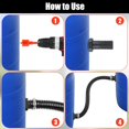 thumbnail image 3 of Conector del colector de agua de lluvia,Kit de colector de agua de lluvia con manguera de conexión de 50 cm,2 tanques de desbordamiento,2 contratuercas,para cisternas Conector del colector de agua d, 3 of 5