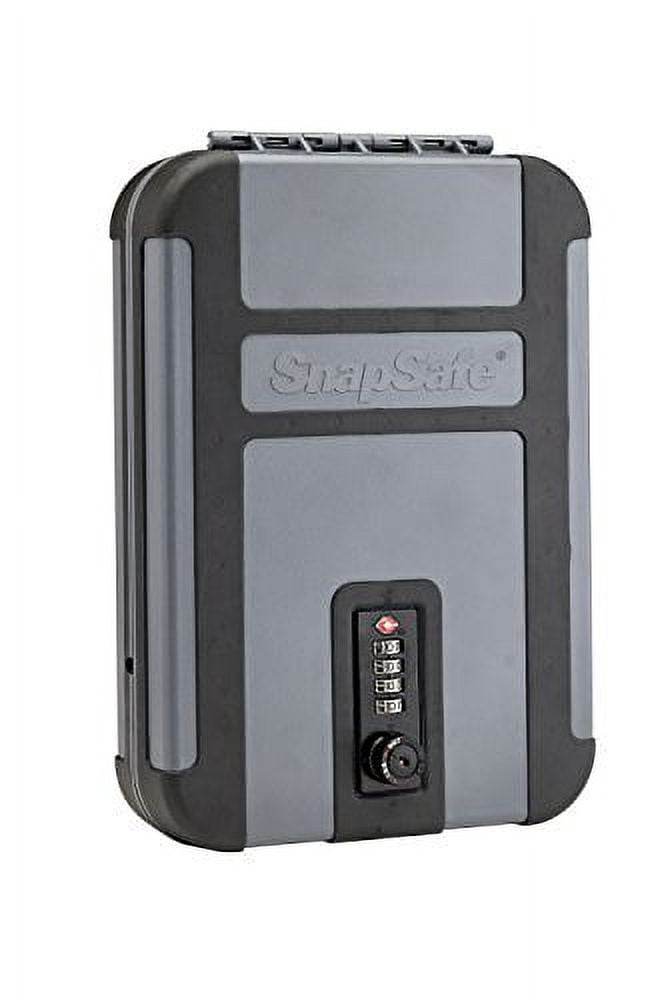 SnapSafe 75241 TrekLite Lock Box  TSA Combination Lock Safe Mechanical Dial Single Black/Gray