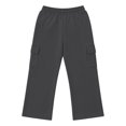 thumbnail image 3 of Glisme Big Boys Sweatpants Athletic Pants Wide Leg With Pockets And Drawstring Fall Casual Boys Baggy Trousers Size 7-8 Y, 3 of 9