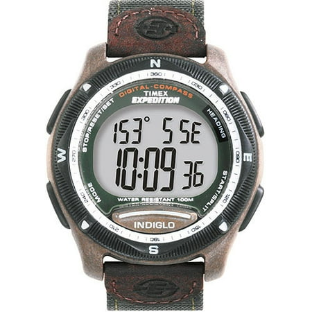 men's digital watch with compass