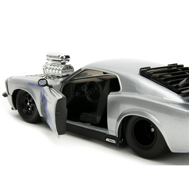 1970 Ford Mustang Boss 429 Police BTM Silver | Jada Toys