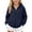 5# Navy, variant on Kids Zip Up Hoodie School Uniform Boys Girls Zipper Sweatshirt Oversized Y2K Fall Hooded Jackets With Pockets Preppy Clothes 3-12Y, Blue, 90