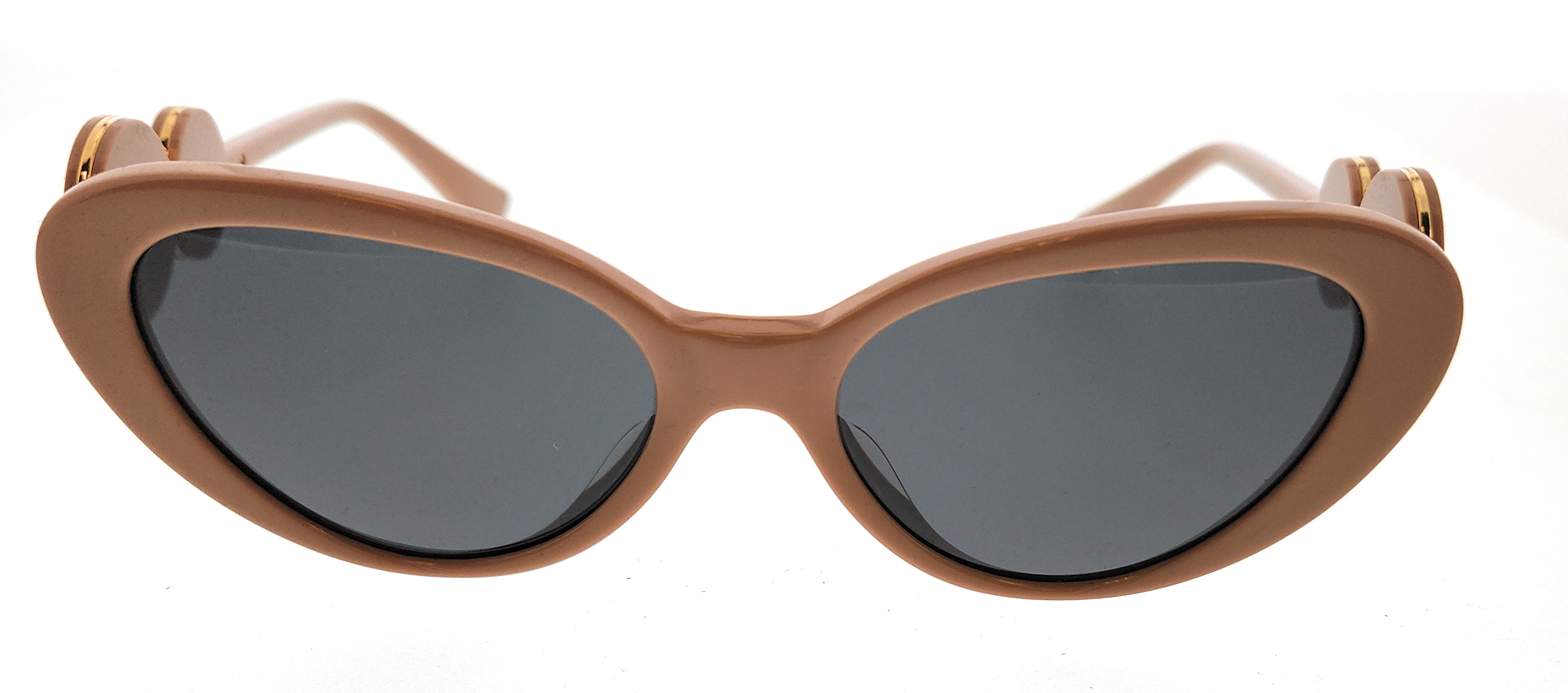 Versace VE 4433U Plastic Womens Cat-Eye Sunglasses White 
