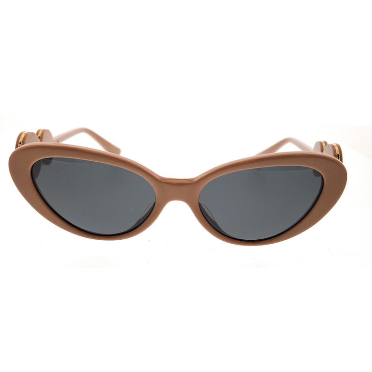 Versace Woman Sunglasses Beige Frame, Dark Grey Lenses, 54MM  display picture 3