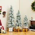 thumbnail image 4 of Costway 3' 4' 5' Artificial Christmas Tree Set with 30 + 50 + 66 Branch Tips Holiday Decoration Tree, 4 of 10