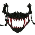 thumbnail image 1 of Halloween Dance Performance Two Half Face Bleeding Tiger Yasha Tengu Human Wolf, 1 of 4