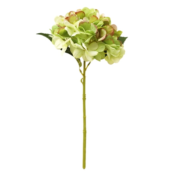 Faux Hydrangeas 1 Pc Fake Flowers Artificial Silk Hydrangea Flower With Stems Bouquets Arrangement for Home Table Centerpieces Wedding Birthday Party Decoration, 14.57 Inch, Green