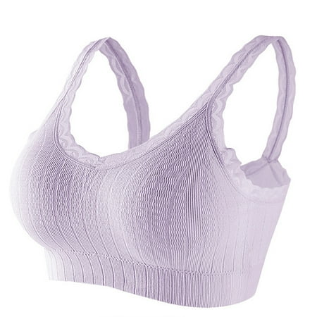 

HHei_K Women s Vest Sports Front Closure Extra-Elastic Breathable Undershirt Bra