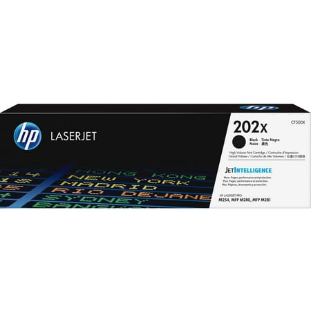 Yield Laserjet - HP, HEWCF500X, 202X High Yield Black Original LaserJet Toner Cartridge, 1 Each