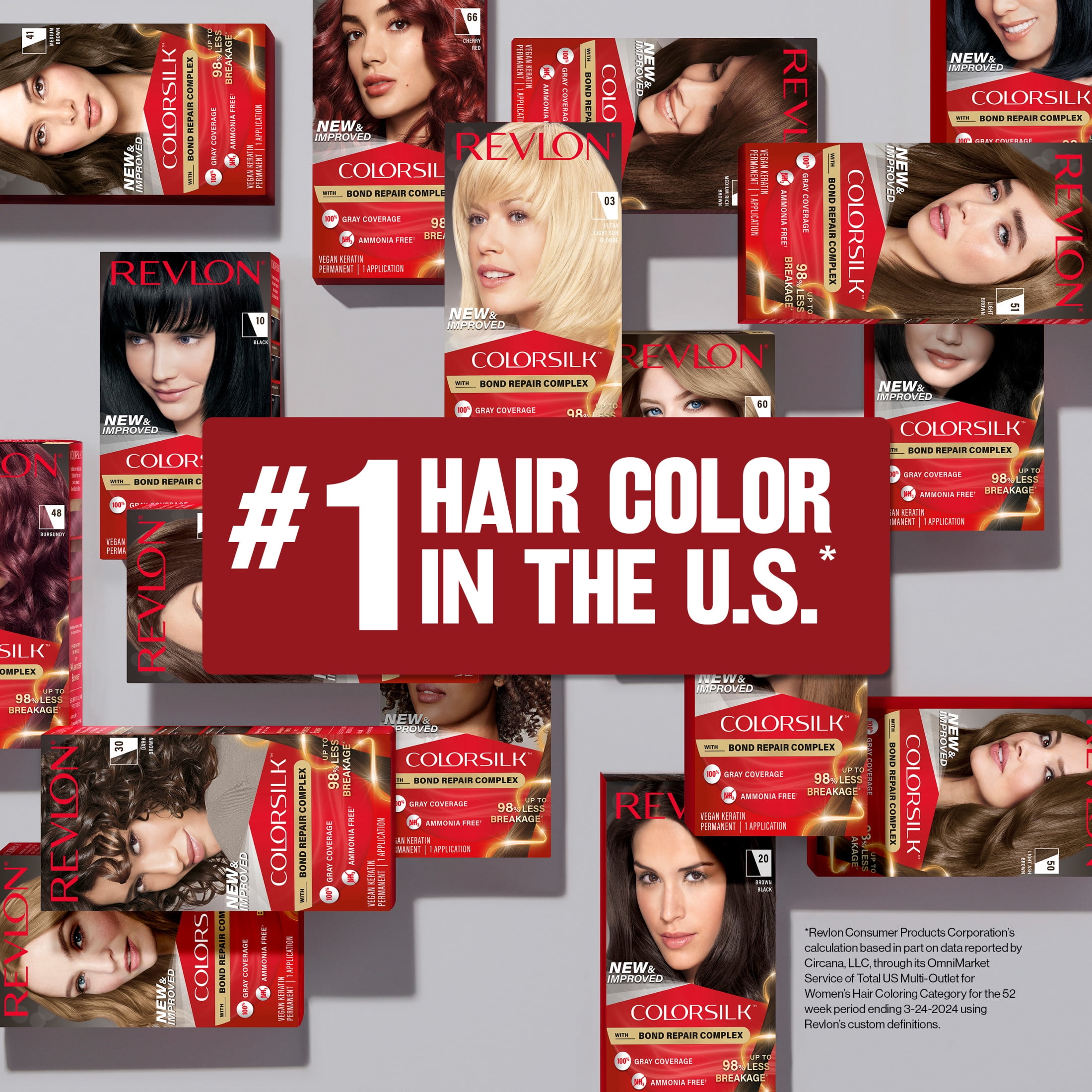 Revlon ColorSilk Permanent Hair Color, Bond Repair Complex, 60 Dark Ash Blonde, 3 pack