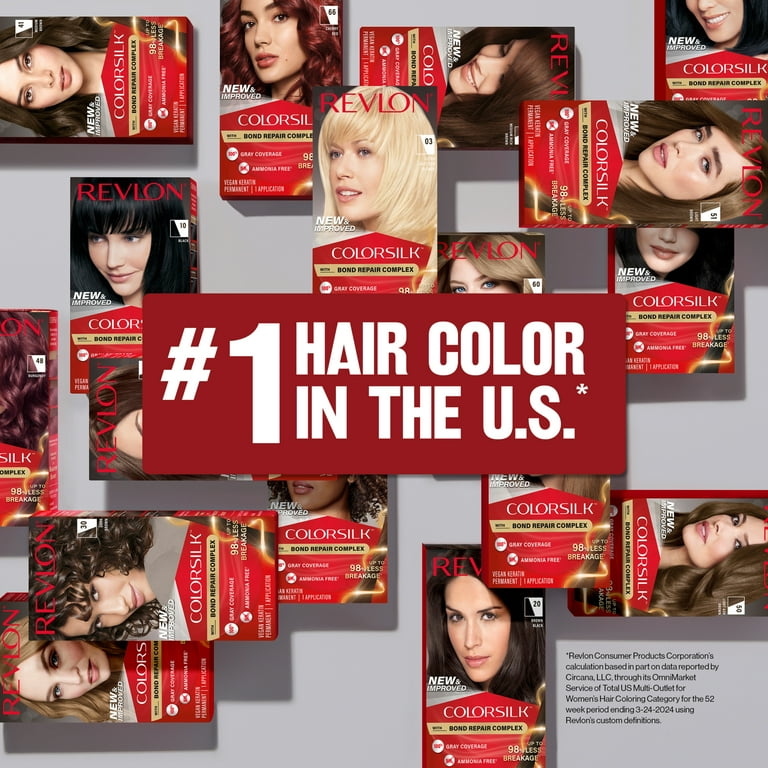 レブロンNEXTGEN31cm Revlon ColorSilk Permanent Hair Color, Bond Repair Complex