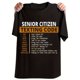 thumbnail image 1 of Senior Citizen Texting Code" Humorous Men's T-Shirt - 100% Cotton, Classic Fit, Breathable & Machine Washable, Funny Novelty Print, Short Sleeve, Round Neck - Made in USA, Casual Sporty Tee, 1 of 6