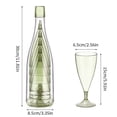 thumbnail image 3 of Plastic Wine Glasses and Champagne Glasses Portable and Reusable Stemware with Storage Bottle Perfect for Picnic, Party and Camping, Set of 5, 3 of 6