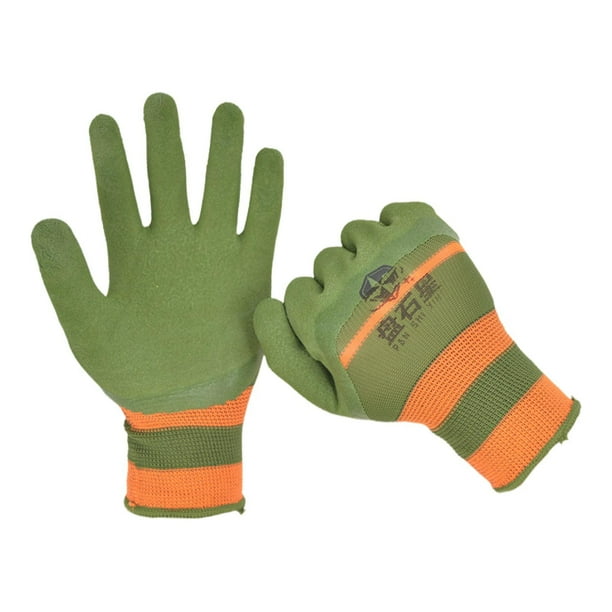 Guantes de trabajo, 1 par, protección para las manos, transpirables, multifuncionales, para reparación de automóviles. Verde