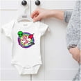 thumbnail image 5 of Airbrushed Alien UFO Hello Earth Bodysuit Jumper Girls Infant Baby Brisco Brands NB, 5 of 6