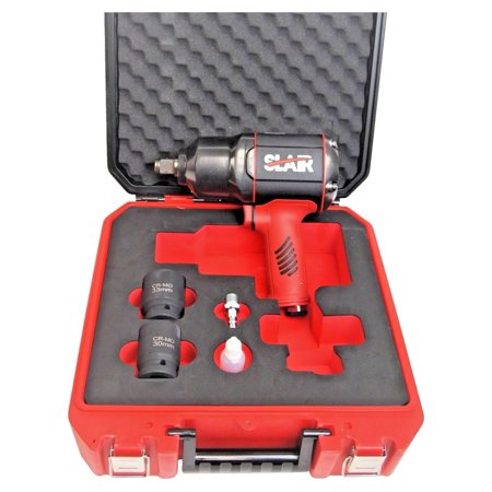 

3/4 Composite Hammer Air Impact Wrench Max Torque 1470 ft/lb XX775 30/33mm Sockets