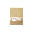 thumbnail image 2 of Dvkptbk kraft bag 100 Pack Resealable Core Envelopes Mini Krat Paper Ziper Bags with Windows Cofee Sample Bags Resealable Zipper Bags Food Storage Bags, 2 of 6