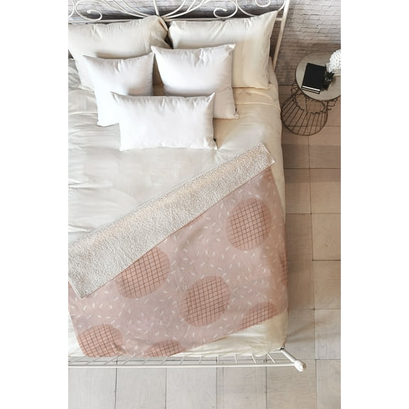 Society6 Hello Twiggs Terracotta Cookies Sherpa Fleece Blanket