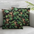 thumbnail image 3 of Qinduosi Decor Mokey Pillow Covers Home Decor Women Men Wildlife Decor White, 3 of 5