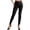 Black, variant on RUNQHUI Women's Elastic Waist Stirrup Pants Shimmery Skinny Leggings for Workout Loungewear Nude XL
