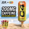 thumbnail image 3 of C4 Performance Energy Drink, Orange Creamsicle Flavor, Zero Sugar, Carbonated, 16 oz can (12 Pack), 3 of 6