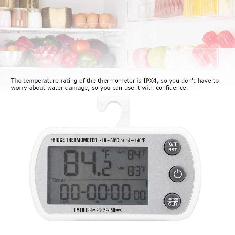 YOUTHINK Freezer Temperature Gauge, Waterproof LED ℃/℉