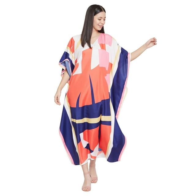 Caftans pour Femmes Longue Maxi Grande Taille Robe Caftans Manches 3/4 Robes pour Dames Filles en Ligne