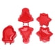 thumbnail image 5 of Juego de prensatelas para masa con forma de guante y estrella de árbol de Navidad, 3 uds., para hornear Navidad, rojo, 5 of 8