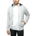 thumbnail image 3 of X RAY JEANS Mens Hooded Full-Zip High Neck Sweater Jacket, Oatmeal, 2XL, 3 of 6