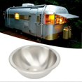 thumbnail image 3 of RV Kitchen Sink 304 Stainless Steel Wiredrawing Smoothing Space Saving Round RV Sink for Camper Boat, 3 of 5