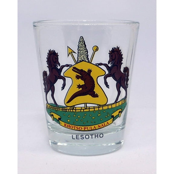 Lesotho Coat Of Arms Shot Glass