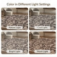 thumbnail image 7 of ODIKA 9'x12' Washable Area Rug Non-Shedding, Easy Care Vintage Bird Damask Botanical Vines Backing Shower Bathtub Flowing Dynamic for Master Suite, California King, Under Bed, 7 of 7