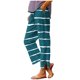 thumbnail image 2 of Pincandy Women's Fashion Printed Linen Blend Elastic Waist Casual Pants with Pockets, Button Decorated Split Hem, Casual & Daily Wear, 2 of 6