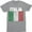 Athletic Heather, variant on Italia Italian Flag Emblem - National Pride Country Symbol Men's Tee