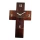 thumbnail image 3 of Reloj de pared silencioso, compacto, creativo, moderno, acrílico para decoración del hogar. marron oscuro, 3 of 9
