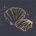 thumbnail image 2 of Great Art Now Gold Scallop II by Chris Paschke, Canvas Wall Art, 12W x 12H, 2 of 2