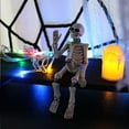 thumbnail image 3 of EUDIDV Creepy Skeleton Halloween Decorations Waving Hands Skull Ornaments Resin Crafts Halloween Skeleton Decoration, 3 of 5