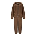 thumbnail image 4 of 2 Piece Outfits for Women Zip up Sweatsuit Set Sweatshirt Jacket with Sweatpants Tracksuit Athletic Match Lounge Sets, 4 of 9