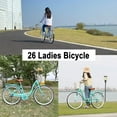 thumbnail image 5 of Beach Cruiser Bike for Women 24/26 Inch Ladies Bike 13 Speed Complete Cruiser Bikes with Dual V-Brake and Adjustable Seat, Adult City Bike for Women, Men, 5 of 6