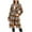 Blue, variant on ZQUUVOU Women's Fall Winter Plush Coat Long Sleeve Plaid Fleece Overcoat Notch Lapel Loose Vintage Warm Longline Coat Blue