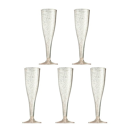 

5pcs 6.7 Ounce Disposable Party Champagne Cups Plastic Margarita Goblet Transparent Red Wine Glass Cups Juice Cocktail Cups Decoration Party Favors for Carnivals Festivals Wedding Birthdays