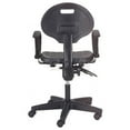 thumbnail image 4 of Interion Task Chair With Mid Back & Fixed Arms Polyurethane Black, 4 of 6