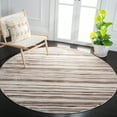 thumbnail image 2 of SAFAVIEH Lagoon Kandy Striped Area Rug, Ivory/Beige, 6'7" x 6'7" Round, 2 of 11